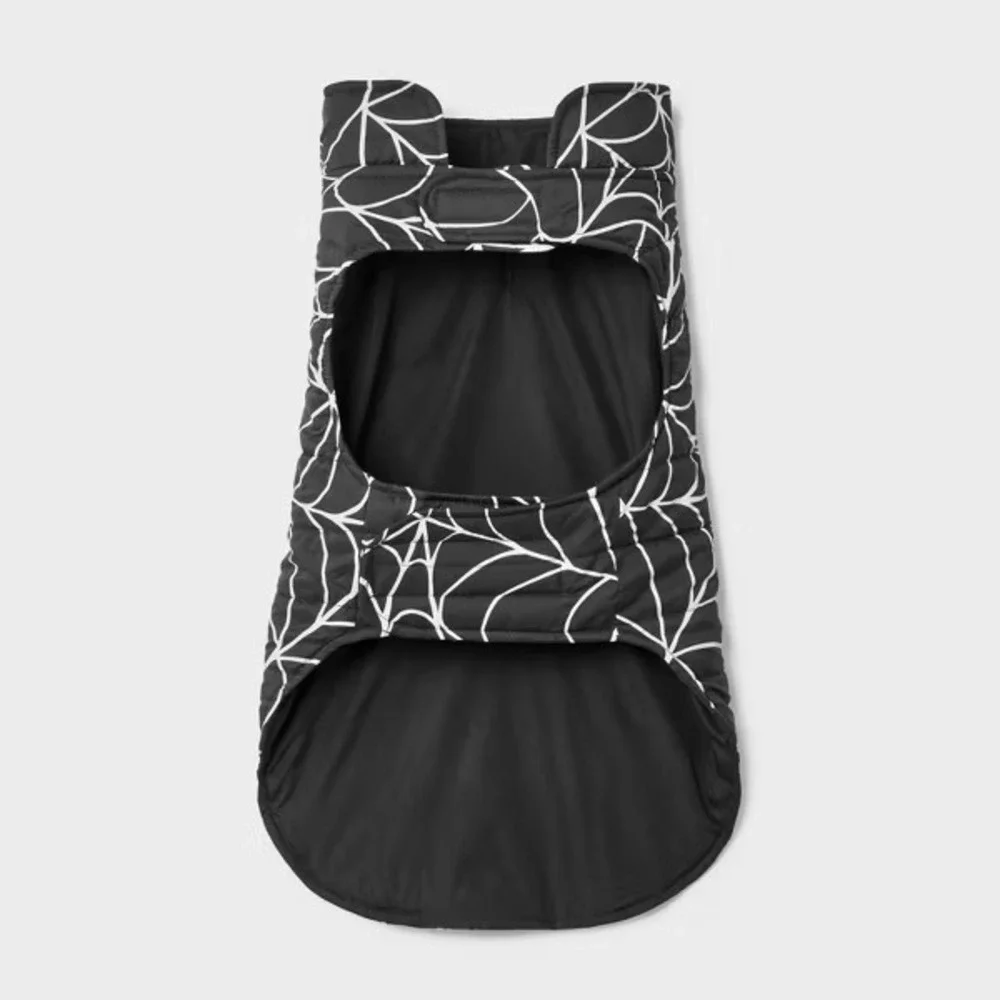 Boots & Barkley Reflective‎ Spiderweb Dog Vest Halloween Safety Pet Costume XS